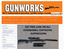 Tablet Screenshot of gunworks.co.nz
